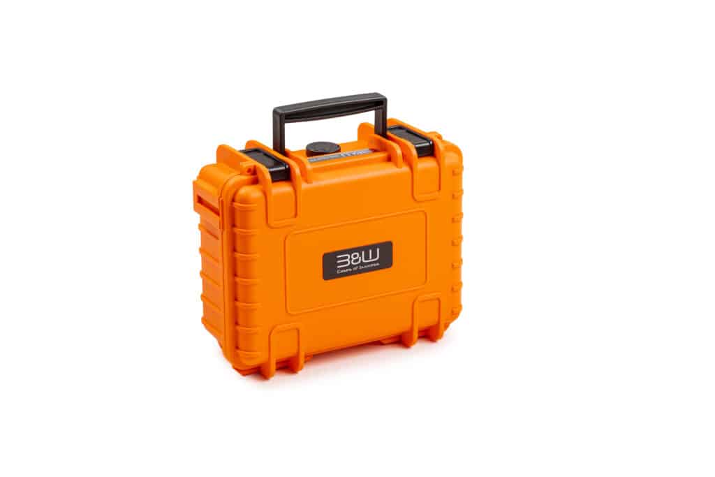 Oranger Outdoor-Koffer